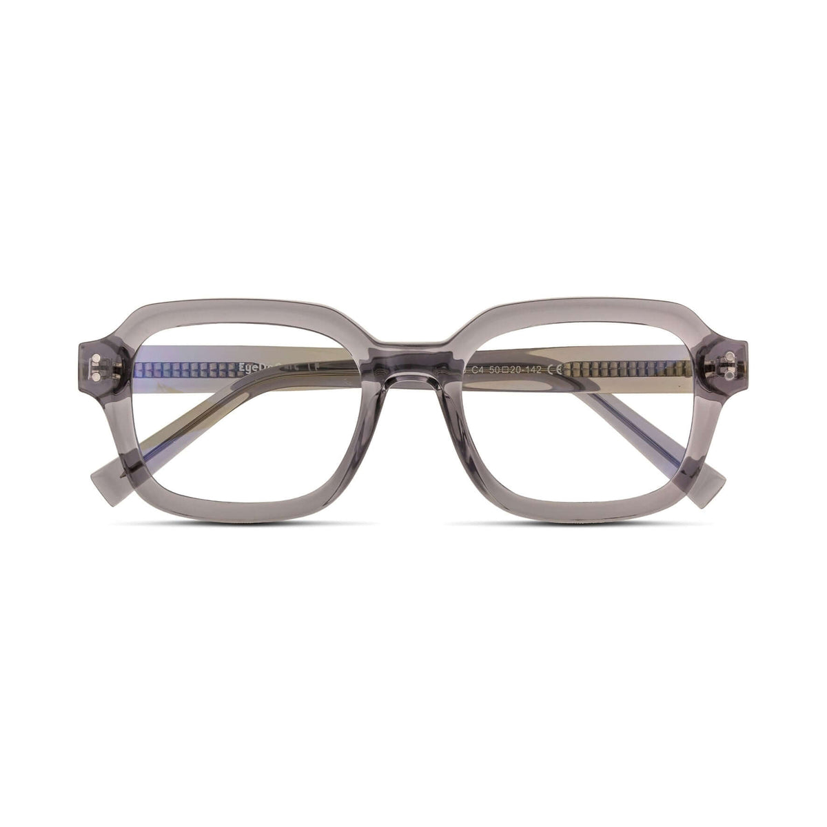Γυαλιά Blue Light Gustavo Urban Smoke με κοκκάλινο σκελετό και τετράγωνο σχήμα σε γκρι ημιδιάφανη απόχρωση.