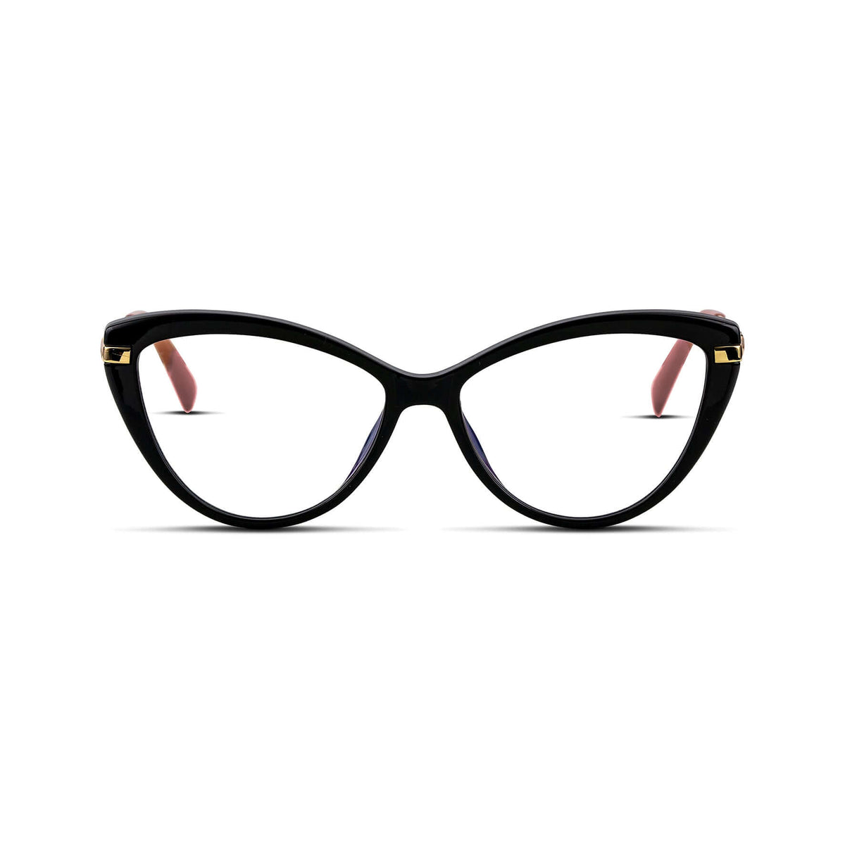 Cat Eye γυαλιά blue light για υπολογιστή σε μαύρο χρώμα με μεταλλικό σκελετό. 