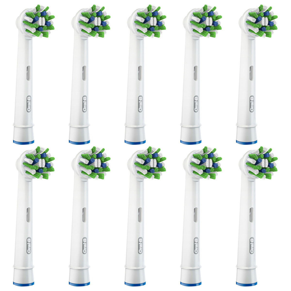 Oral-B Cross Action EB50RB Ανταλλακτικές Κεφαλές Άσπρες 10τμχ