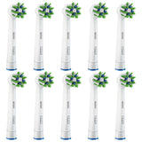 Oral-B Cross Action EB50RB Ανταλλακτικές Κεφαλές Άσπρες 10τμχ